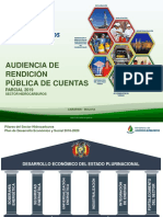 Audiencia de Rendicion Publica de Cuentas Ministerio de Hidrocarburos