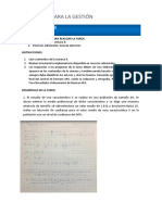 ESTADÍSTICA PARA LA GESTIÓN Semana 8 Ejercicio 1