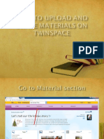 How To Upload and Share Materials On Twinspace