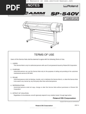 ROLAND VersaCamm SP 540V Service Manual Direct Download PDF | PDF |  Electrical Wiring | Electromagnetism