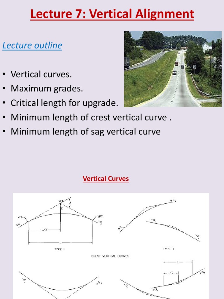 Vertical Alignment in Highway Design | PDF | Transport | Geometry