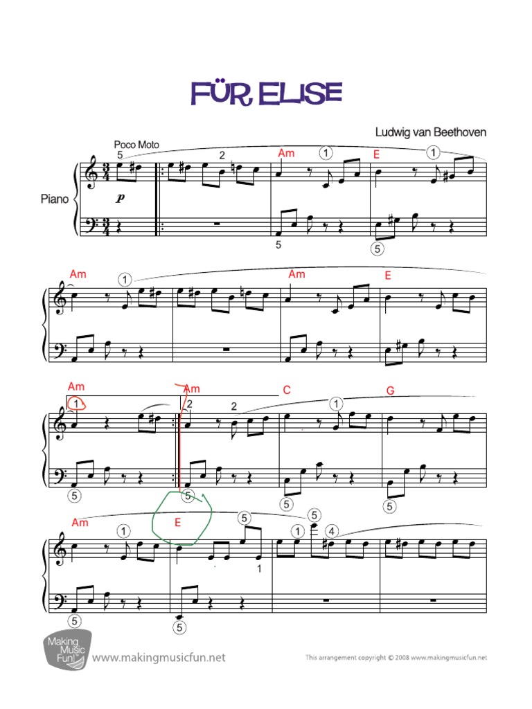 Fur Elise 2 Pdf Pdf
