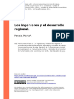 Panaia, Martaº (2014). Los ingenieros y el desarrollo regional