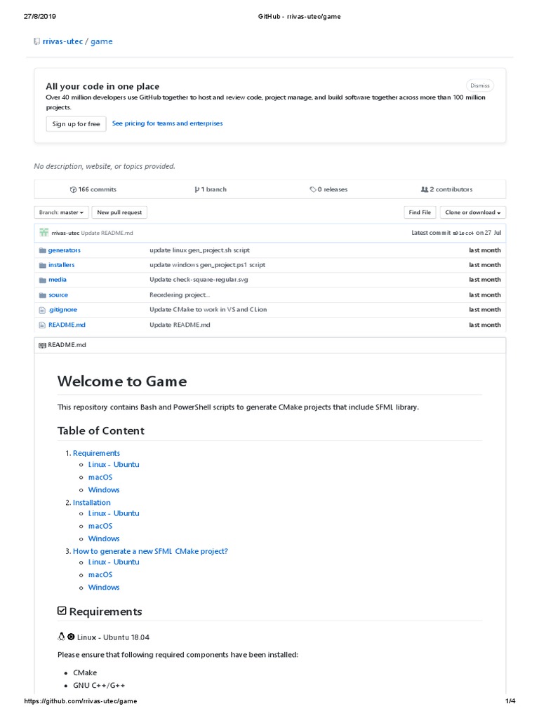 SFML CMake Project Setup Guide | PDF | Linux | Microsoft Windows