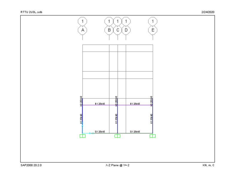 SAP2000 Structural Analysis Data | PDF