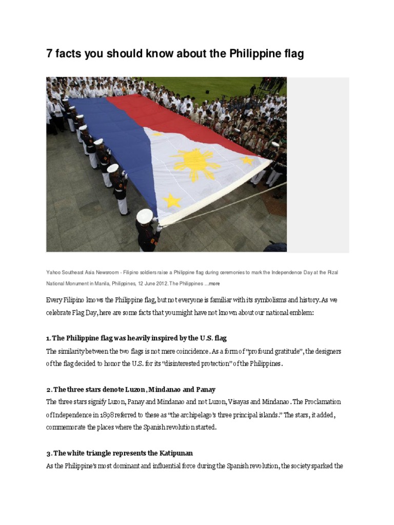 FUN FACTS ABOUT THE PHILIPPINES FLAG intelligence overview