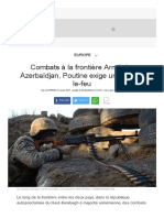 Combats À La Frontière Arménie-Azerbaïdjan, Poutine Exige Un Cessez-Le-Feu - L'Express PDF