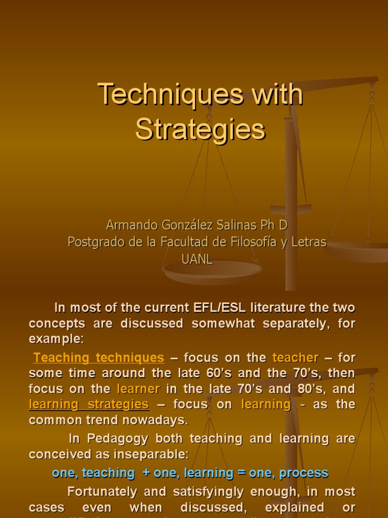 Teaching and Learning Strategies in EFL/ESL | PDF | Metacognition ...