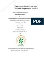 And Authentication Using Facebook Oauth2.0: A Thesis Is Submitted To The Department of