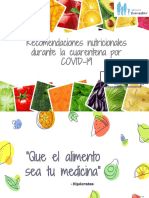 Recomendaciones Nutricionales en Cuarentena PDF