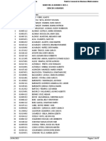 Padron de Alumnos para Elecciones de Decanos, Consejo Universitario y Los Consejo de Facultades