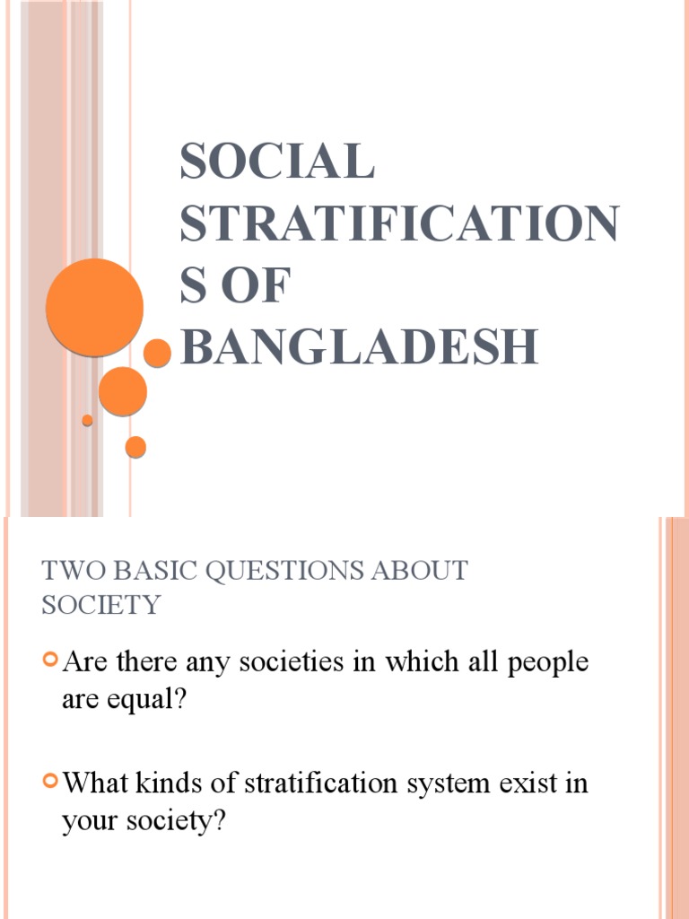 Social Stratification in Bangladesh | PDF | Caste | Social Inequality