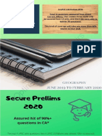 Secure Prelims Geography June 2019 To Feb 2020