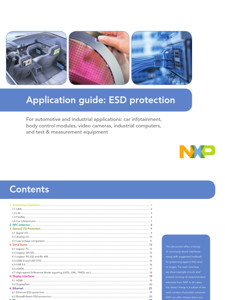 Application Guide ESD Protection PDF Usb Physical Layer Protocols
