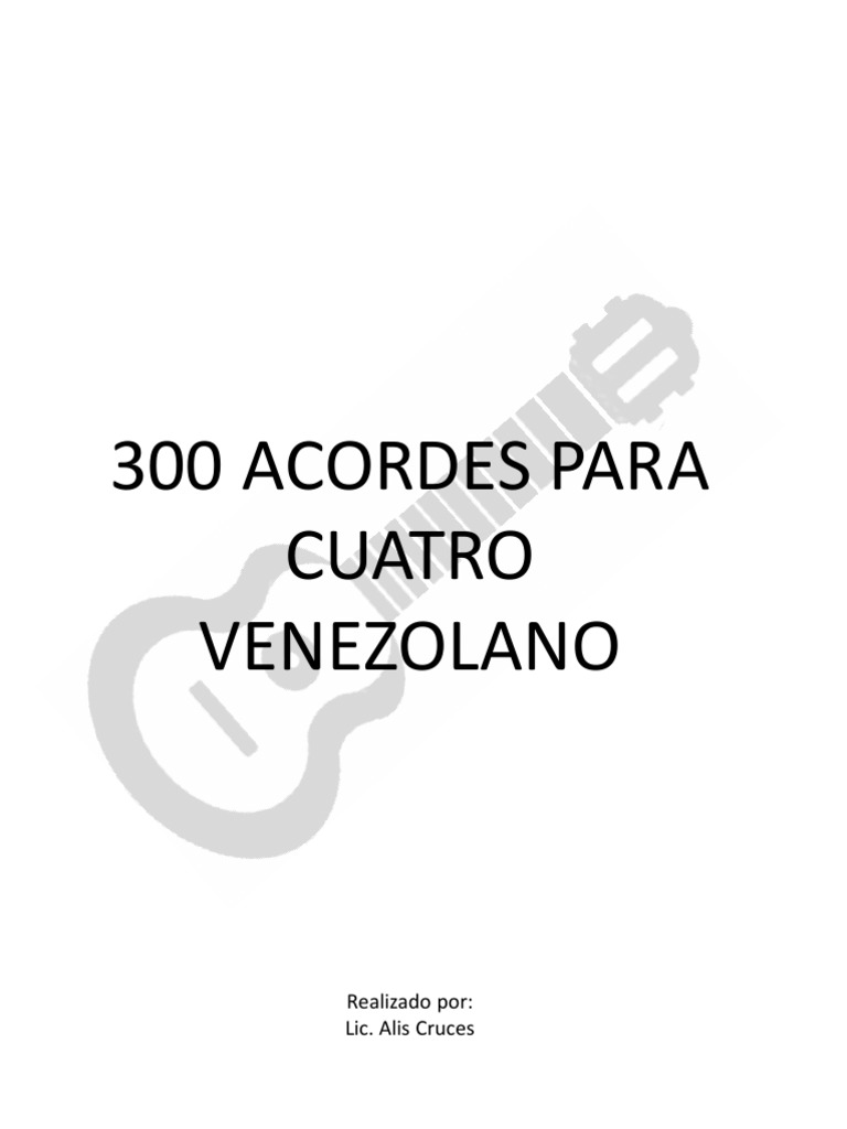 Acordes - Cuatro PDF | PDF