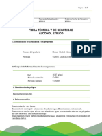 Ficha Tecnica Etanol PDF