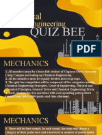 Chemical Engineering Quiz Bee