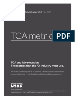 FX TCA Transaction Cost Analysis. Price Variation (TCA Metric 2)