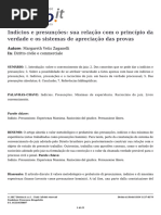 Indícios e presunções sua relação com o princípio da verdade e os sistemas de apreciação das provas