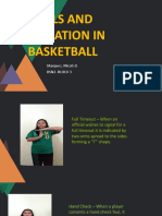 Fouls and Violation in Basketball: Marquez, Micah D. Bsn2-Block 3