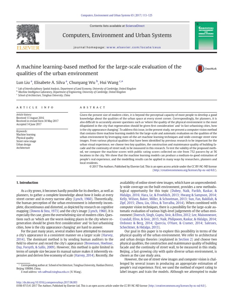 A Machine Learning-Based Method For The Large-Scale Evaluation of The ...