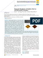 Role of The Surface Nanoscale Roughness On Stainless Steel On Bacteria Adhesion and Microbolony Formation