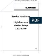 Karcher Pressure Washer Parts and Basic Repair Service Manual Pump 629 K2300G K2400HB K2400HH QC K2401HB K2401HH K5800GH