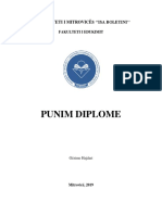 Punim Diplome Shembull 1