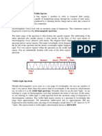 The Electromagnetic and Visible Spectra