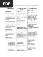 Subject Design Academic Discipline Design Broad Field Design