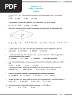 Appendix - V Sample Questions Physics