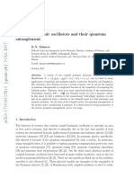 Coupled Harmonic Oscillators and Their Quantum Entanglement