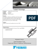 Tsubaki Advantage: Less Purchase Cost, Improved Stock & Delivery Performance