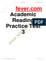 Ieltsfever Academic Reading Test 3 Ieltsfever Academic Reading Test 3