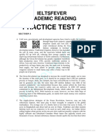 Practice Test 7: Ieltsfever Academic Reading