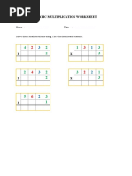 Multiplication Worksheet Y2