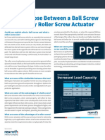How To Choose Between A Ball Screw or Planetary Roller Screw Actuator
