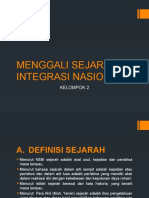 Menggali Sejarah Integrasi Nasional