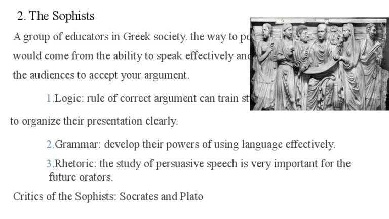 The Role of Sophists in Greek Education | PDF