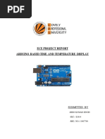 Ece Project Report Arduino Based Time and Temperature Display