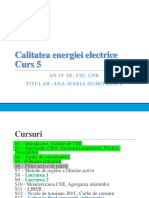 Calitatea Energiei Electrice - Curs5 - 2020 PDF