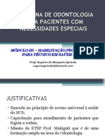 Cuidados odontológicos para pacientes com necessidades especiais