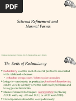 Schema Refinement and Normal Forms: Database Management Systems, 3ed, R. Ramakrishnan and J. Gehrke 1