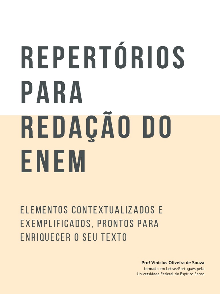 Repertórios para Redação do ENEM | PDF | Branca de Neve | Sociologia
