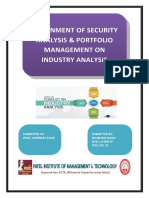 Assignment of Security Analysis & Portfolio Management On Industry Analysis