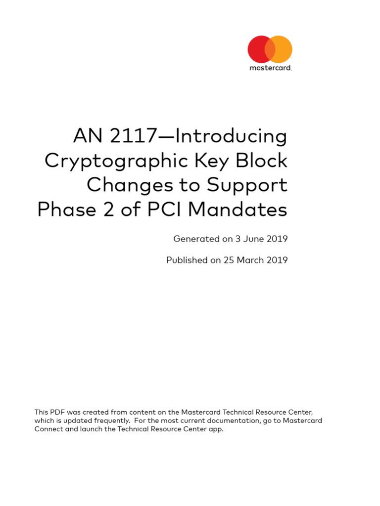 AN 2117Introducing Cryptographic Key Block Changes To Support Phase 2