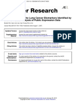 Clinical Validity of The Lung Cancer Biomarkers Identified by Bioinformatics Analysis of Public Expression Data
