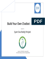 Build Your Own Chatbot - Level 1: Syam Siva Reddy Peripeti