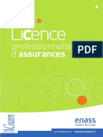 Plaquette Licence Professionnelle Assurances PDF