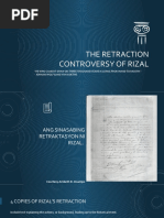 Analyzing Rizal's Retraction Document | PDF | Philippines